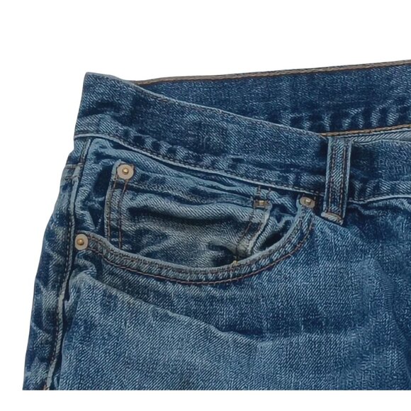 Club Monaco Jeans Mens 33x32 Blue Japanese Indigo Denim Straight Leg Made Japan - Picture 3 of 11